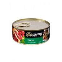 Вологий корм Savory для вибагливих котів з качкою, 6шт*100г