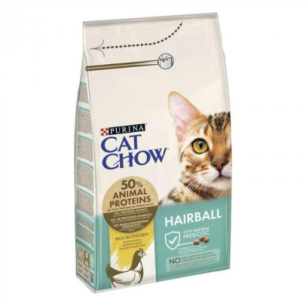 Сухий корм Purina Cat Chow Кет Чау Hairball Control для котів із контролем утворення грудок шерсті 400 г