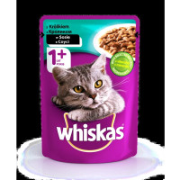 Вологий корм для кішок Whiskas кролик у соусі 100 г*24 шт.