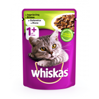 Влажный корм для кошек Whiskas ягненок в желе 100гр*24шт