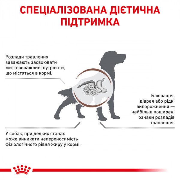 Корм для дорослих собак ROYAL CANIN GASTRO INTESTINAL LOW FAT DOG 6 кг