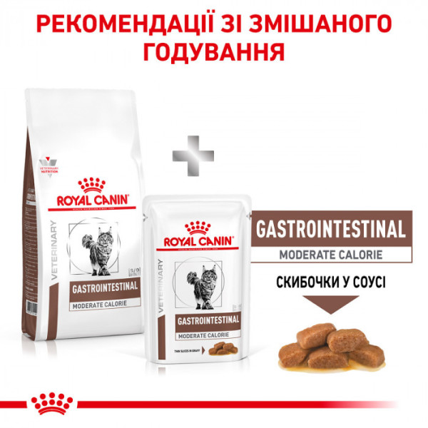 Корм для дорослих котів ROYAL CANIN GASTRO INTESTINAL MODERATE CALORIE CAT 4 кг