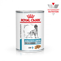 Акція! 10шт+2шт в подарунок Вологий корм для дорослих собак ROYAL CANIN SENSITIVITY CONTROL CHICKEN DOG Cans 410 г