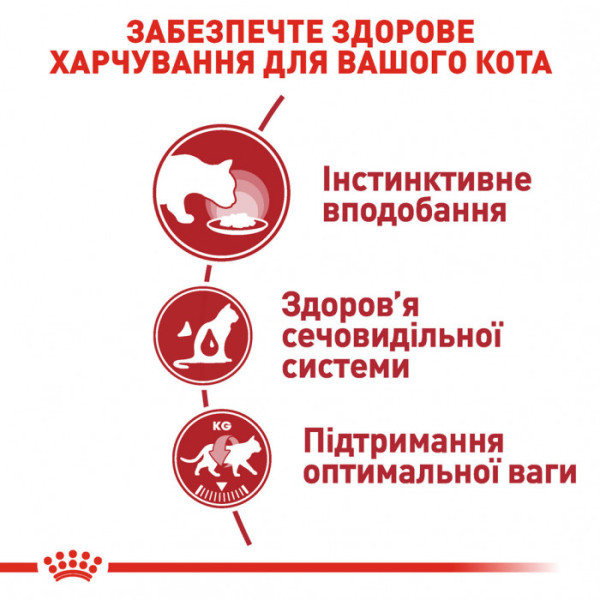 Вологий корм для дорослих котів ROYAL CANIN INSTINCTIVE IN GRAVY 85 кг * 12 шт блок