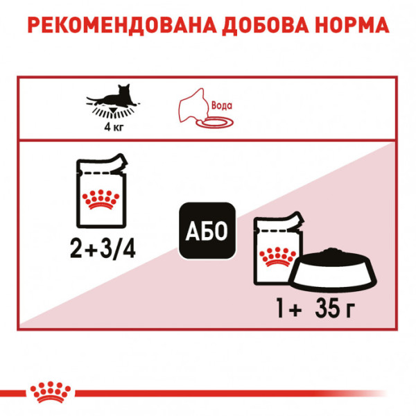 Вологий корм для дорослих котів ROYAL CANIN INSTINCTIVE IN GRAVY 85 кг * 12 шт блок