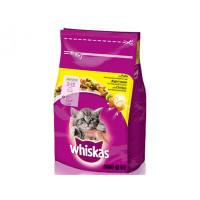 Сухий корм для котят Whiskas Junior подушечки з кремовою начинкою, з куркою 300 гр