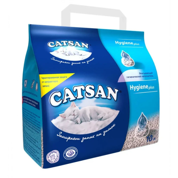Catsan Hygiene Plus вбирають наповнювач мінеральний 10 л