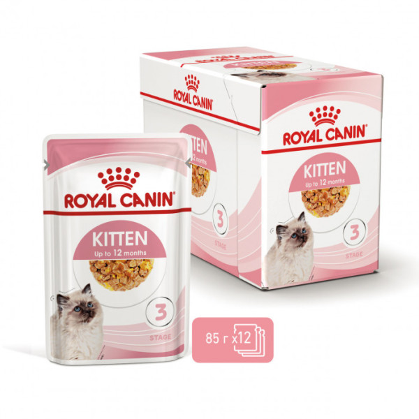 Вологий корм для кошенят ROYAL CANIN KITTEN IN JELLY 85 г * 12 шт