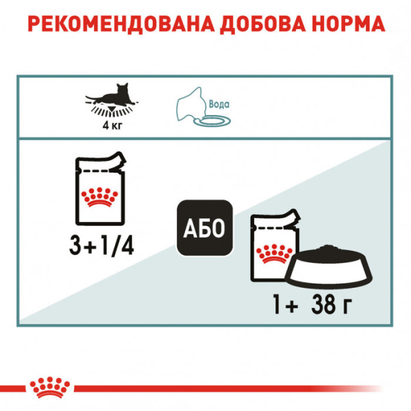 Вологий корм для дорослих котів ROYAL CANIN HAIRBALL CARE 85 г * 12 шт блок