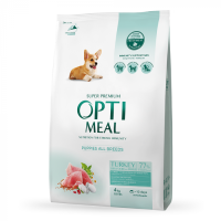 OPTIMEAL сухий корм для цуценят з індичкою 4 кг