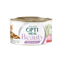 Влажный корм Optimeal Beauty Harmony для кошек "Полосатый тунец в желе с морскими водорослями" 70 г