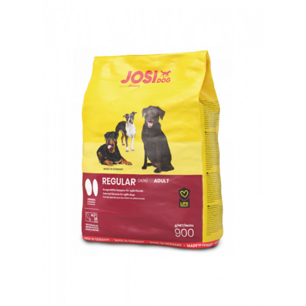 Сухий корм JosiDog Adult Regular (25/12) для дорослих собак з високими енергетичними потребами 900 г