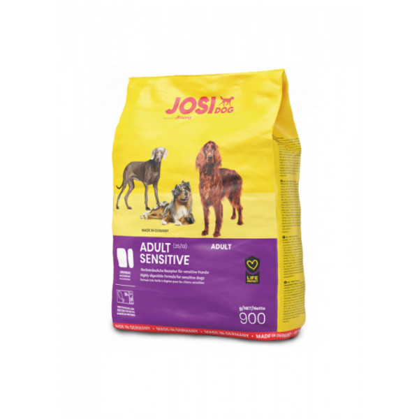 Сухий корм JosiDog Adult Sensitive 25/13 для дорослих собак з чутливим травленням 900 г