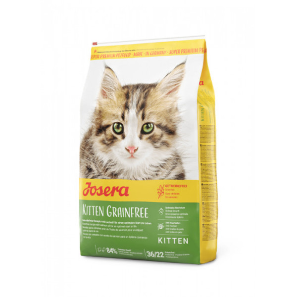 Сухий беззерновий корм Josera Kitten Grainfree 36/22 для кошенят, вагітних та лактуючих кішок 10 кг