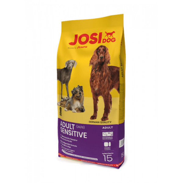 Сухий корм JosiDog Adult Sensitive 25/13 для дорослих собак з чутливим травленням 15 кг
