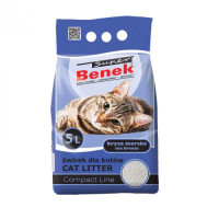 Super Benek (Супер Бенек) – Бентонитовый наполнитель для кошачьего туалета с ароматом морской свежести 5 л
