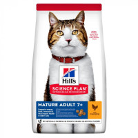 Сухий корм для старих котів Hills Science Plature Adult 7+ Cat 10 кг (курка)