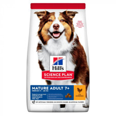 Сухий корм для зрілих собак середніх порід від 7 років Hill's Science Plan Mature Adult 7+ Medium Breed 14 кг