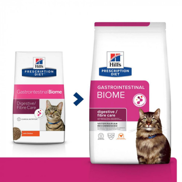 Сухий корм Hills (Хілс) PD Feline Gastrointestinal Biome для кішок лікування шлунково-кишкового тракту 8 кг