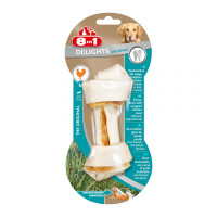 Ласощі для собак 8in1 Delights Кістка для чищення зубів Pro Dental 14 см, 65 г (курка)