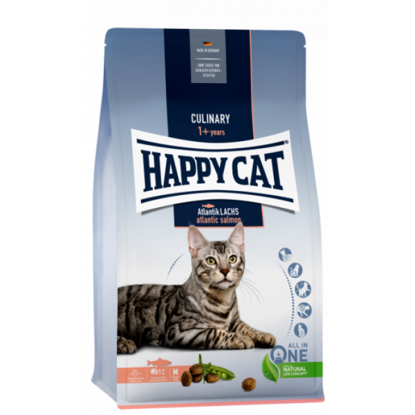 Сухий корм для дорослих кішок Happy Cat Culinary Atlantik Lachs, зі смаком атлантичного лосося, 10 кг