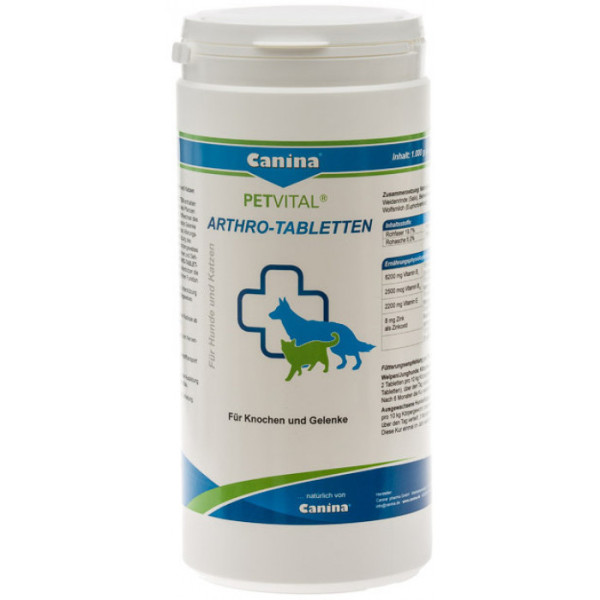 Вітамінно-мінеральний комплекс для собак і кішок Canina «PETVITAL Arthro-Tabl» для суглобів 1000 кап.