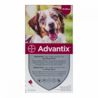 Bayer Advantix (Адвантикс) для собак вага 10-25 кг, 1 піпетка 2,5 мл