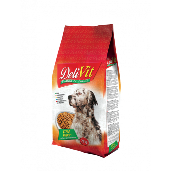 Сухий корм DeliVit Adult Dog Energy для активних собак, з м'ясом 20 кг