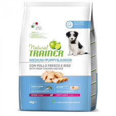 Trainer (Трейнер)Natural Puppy & Junior Medium Сухой корм для щенков средних пород с курицей и индейкой 650 гр