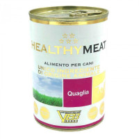 Вологий монопротеїновий корм Healthy (Хелсі) meat dog для собак, з перепілкою (паштет) 400 г