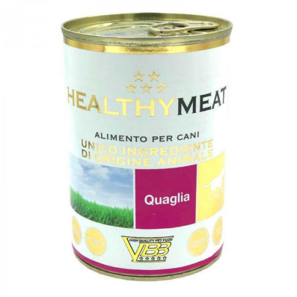 Вологий монопротеїновий корм Healthy (Хелсі) meat dog для собак, з перепілкою (паштет) 400 г