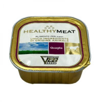 Вологий монопротеїновий корм Healthy (Хелсі) meat dog для собак, з перепілом (паштет) 150 г