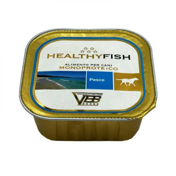 Вологий монопротеїновий корм Healthy (Хелсі) meat dog для собак, з рибою (паштет) 150 г