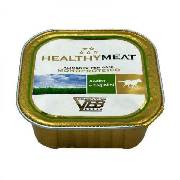 Вологий монопротеїновий корм Healthy (Хелсі) meat dog для собак, з качкою (паштет) 150 г
