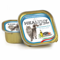 Влажный корм Healthy (Хэлси) All days - для котов с рыбой и креветками (паштет) 100 гр