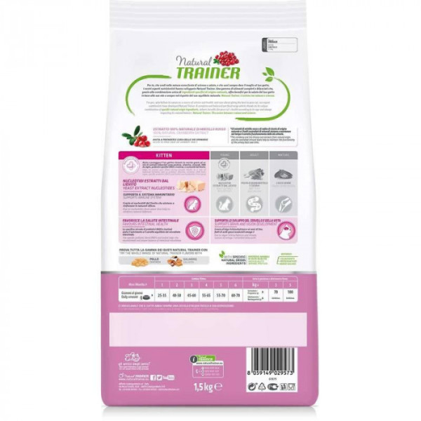 Trainer (Трейнер) Natural Super Premium Kitten — Сухий корм для кошенят, з куркою 1.5 кг