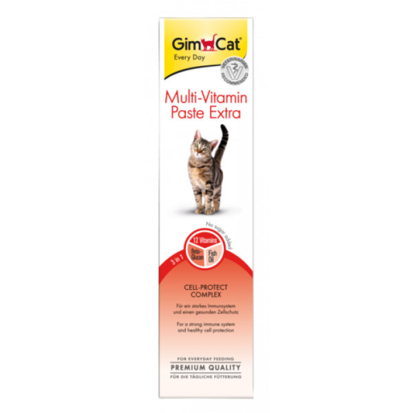 Вітаміни-лакомство для кішок GimCat Multi-Vitamin Paste Extra 200 г (мультивітамін)