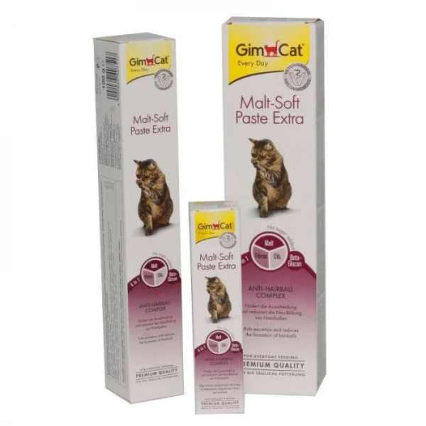 GimCat Malt-Soft Extra - паста для виведення вовни з шлунка кішок 50 грамів