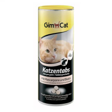 Вітаміни-лакомство для кішок GimCat Katzentabs Mascarpone & Biotion 425 г (для шкіри та шерсті)