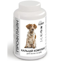 Вітамінно-мінеральна домішка для собак ProVET Профілайн Кальцій комплекс 100 табл, 123 г (для кісток і зубів)