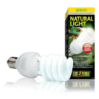 Компактна люмінесцентна лампа Exo Terra «Natural Light» для опромінення променями УФ-В спектру 26 W, E27