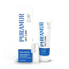Гель-паста PURAMUR Fresh Breath для собак та котів з ензимами для догляду за зубами та яснами 75 мл