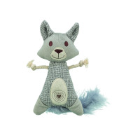 Игрушка Trixie для котов Енот XXL плюшем, тканью, перьями и с кошачьей мятой 30 см