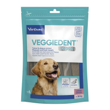 Ласощі для собак VEGGIEDENT FR3SH L для великих порід від 30 кг, для догляду за зубами, 15 шт