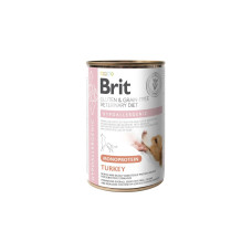 Вологий корм для собак Brit VetDiets Hypoallergenic із харчовою алергією або непереносимістю, 400 г (індичка)