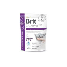Сухой корм для котов Brit VetDiet Gastrointestinal High Fibre с повышенным содержанием клетчатки, с сельдью 400 г