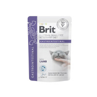 Вологий корм для котів Brit GF VetDiet Gastrointestinal pouch 85 г*12шт - ягня