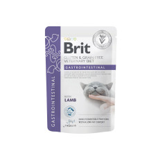 Вологий корм для котів Brit GF VetDiet Gastrointestinal pouch 85 г*12шт - ягня