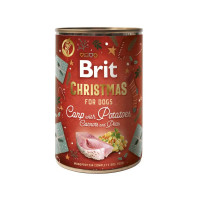 CHRISTMAS  Вологий корм для собак Brit Mono Protein Christmas Carp with Potatoes 400 г - короп і картопля