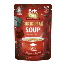 CHRISTMAS Влажный корм для котов Brit Care Christmas Fish Soup 15*75г с рыбой
